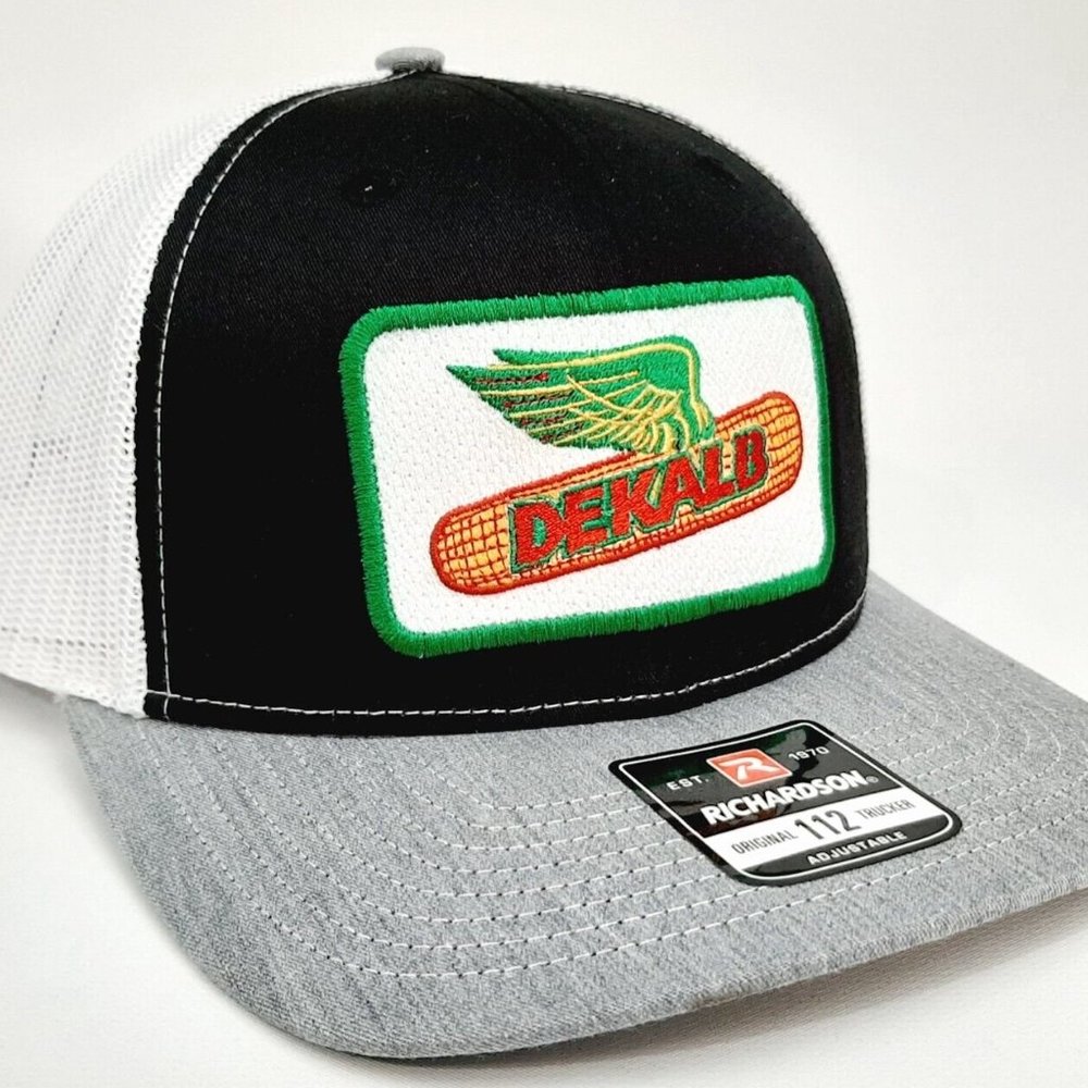 Dekalb Flying Corn Patch Richardson 112 Trucker Cap Hat Mesh Snapback Multicolor